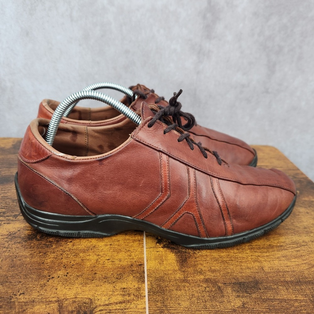 Allen Edmonds Traveler Oxford Shoes Mens 10.5 D Brown Leather Casual Shoes